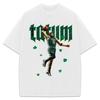Jayson Tatum T-skjorte Boston Basketball Lykkekløver Egendefinert Design Grafisk T-skjorte