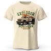 Military Off-Road Vintage Printed Unisex Men Women T Shirt Tees Tops 100% Cotton WWII Jeep Graphic Adventure Gear
