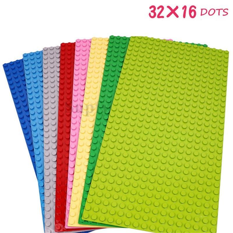 Non-Toxic Base Plate 16*32 Dots Duploed Big Base Building Blocks Baseplate Bricks Classical Bricks Kids Toys Compatible With Brand Blocks