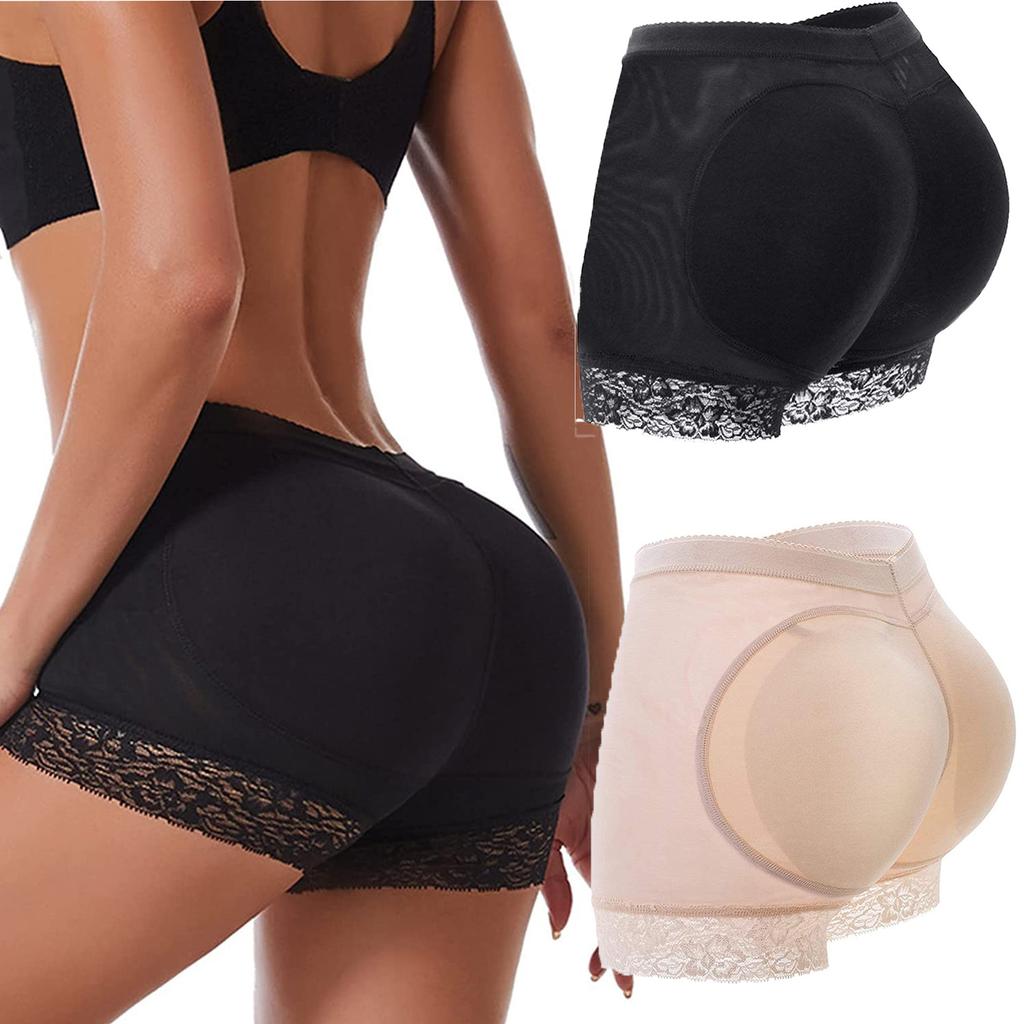 Dame Butt Lifter Truser Polstret Shapewear Sømløs hofteforsterkning Body Shaper Boyshort Fake Buttock Undertøy Pads Shorts