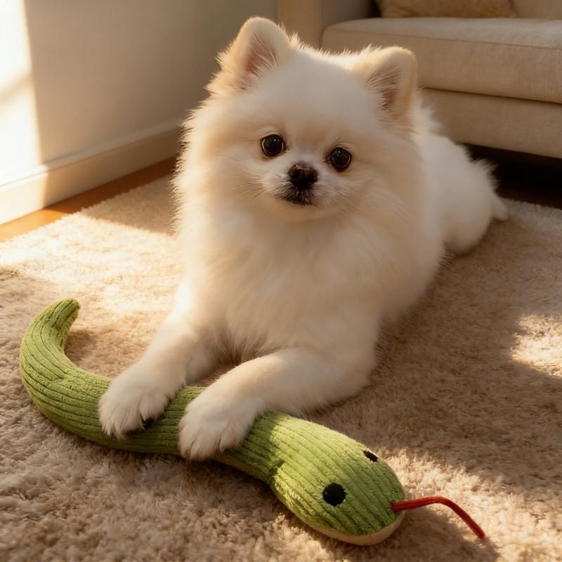 Wiggling Snake Designs Pet Toy For Kittens And Puppies With Chew Resistant Fabric 36cm Pet Plaything