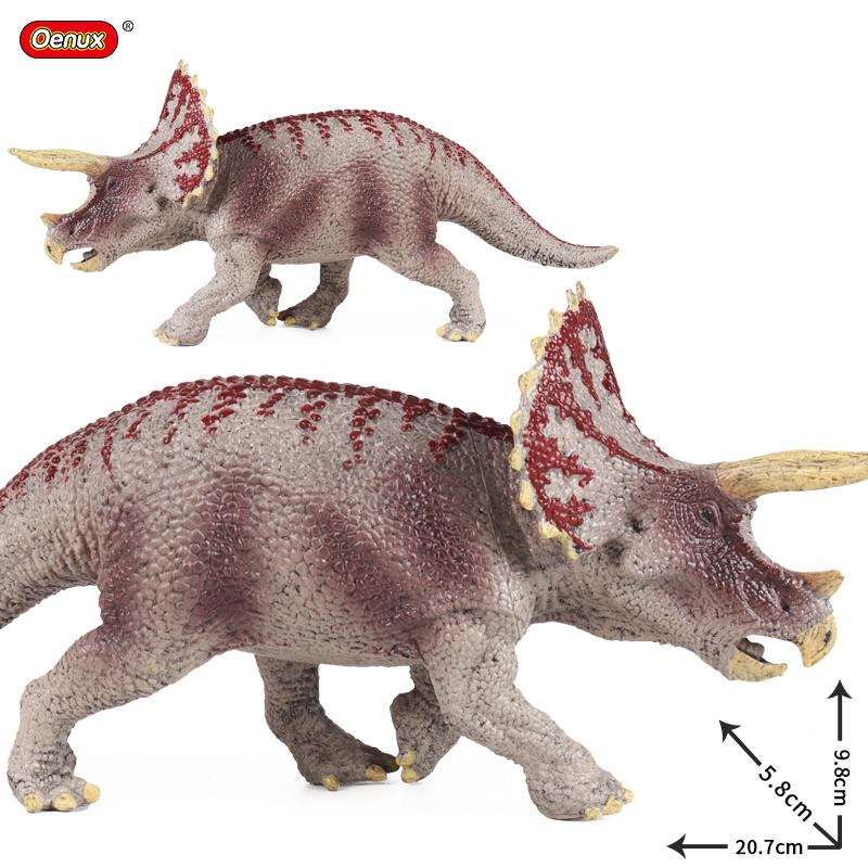 Oenux Dinosaurs World Brinquedo Savage Jurassic Indominus Rex Spinosaurus Triceratops Action Figures Collection Toy Kids Gift