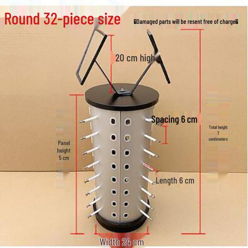Rotatable Eyeglass Display Stand – Round Tabletop for Sunglasses and Frames