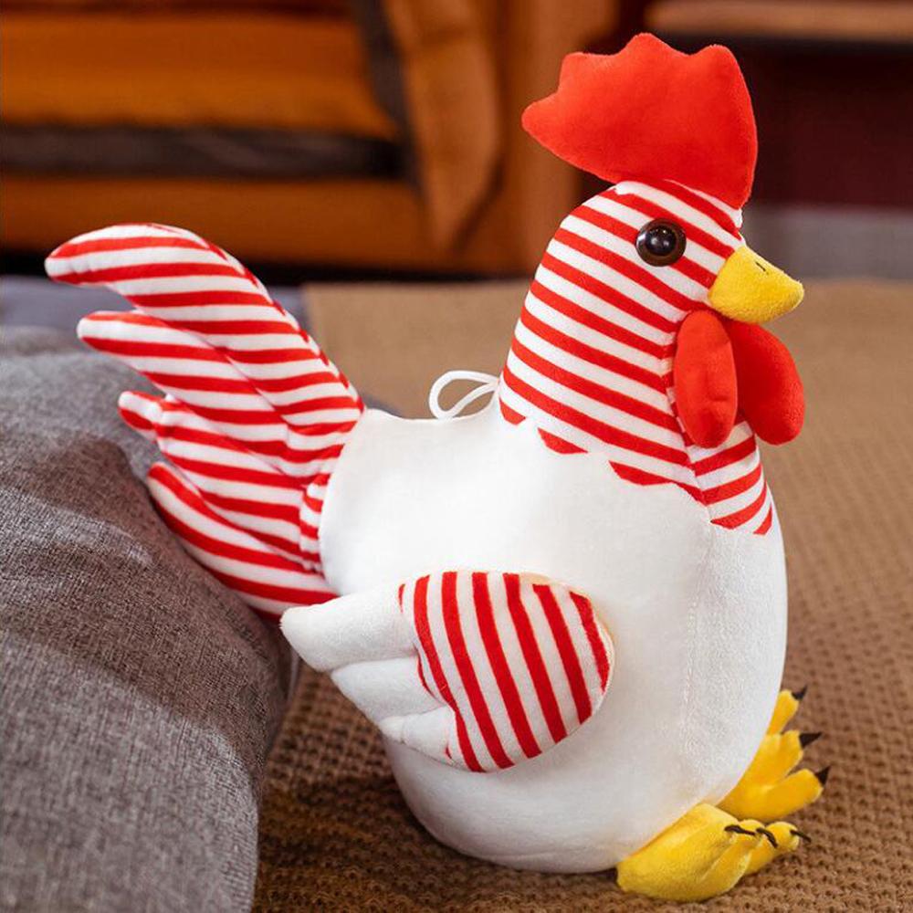 Cute Simulation Rooster Cock Chicken Children Plush Stuffed Toy