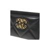 CHANEL 19 Bag Metal-embellished diamond quilting Lambskin leather Cardholder wallet Women's style Black