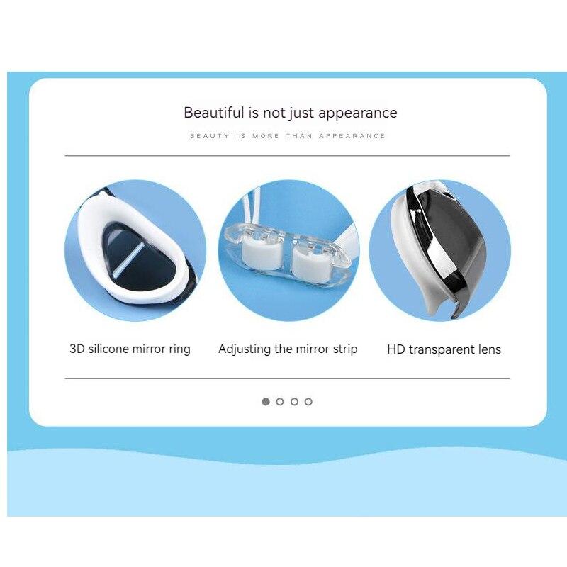 Ochelari de înot profesioniști pentru adulți, impermeabili, anti-ceață, protecție UV, bărbați, femei, placați cu argint, ochelari de înot de curse