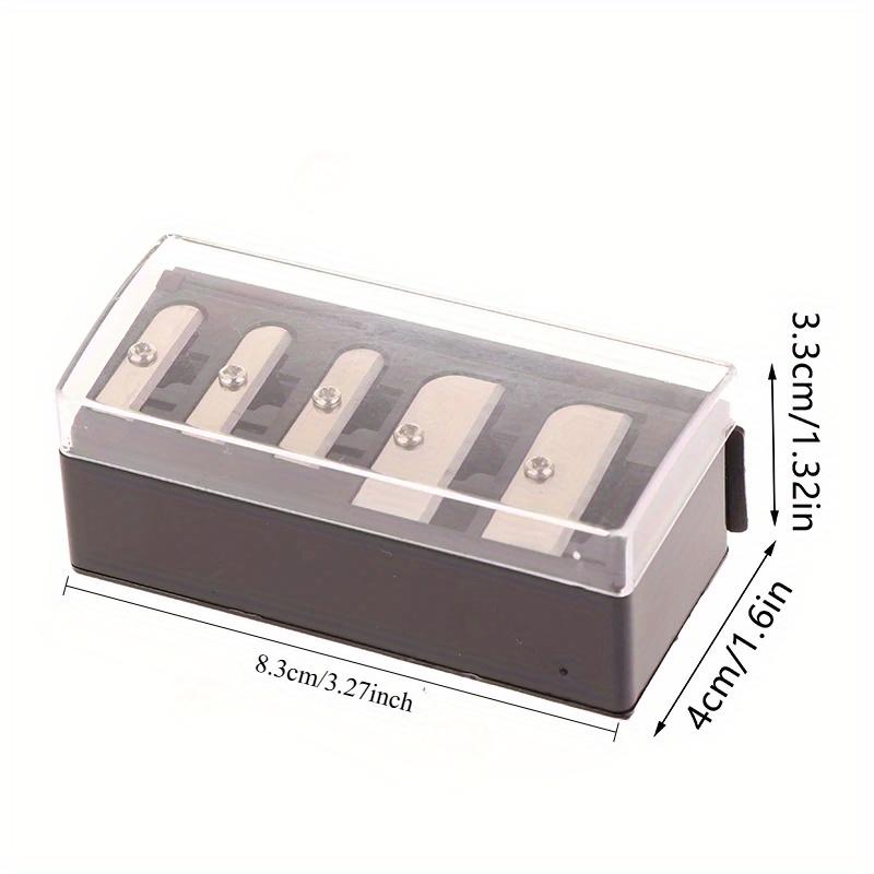 1Pcs 5 Holes Sharpener Multi-functional Pencil Sharpener with Lid for Eyeliner Lipliner Pencils