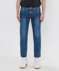 UNTOUCHED 19 Tapered Crop - Stone Indigo Cut