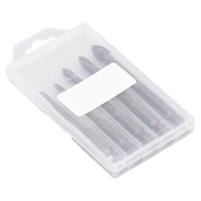 Bohrer-Set Einzigartiges Kreuzdesign Hartmetall Sechskant-Power-Bits für Glas Keramik Glasfliesen Voll
