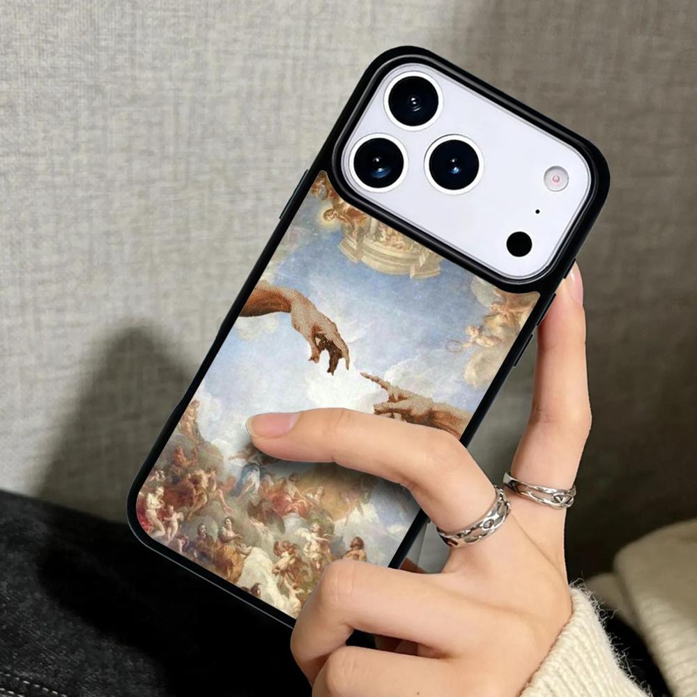 Capa Case for iPhone 17 Air 16 Pro Max 15 Plus 11 13 Mini 14 12 Back Phone Cover Renaissance art Painting cell