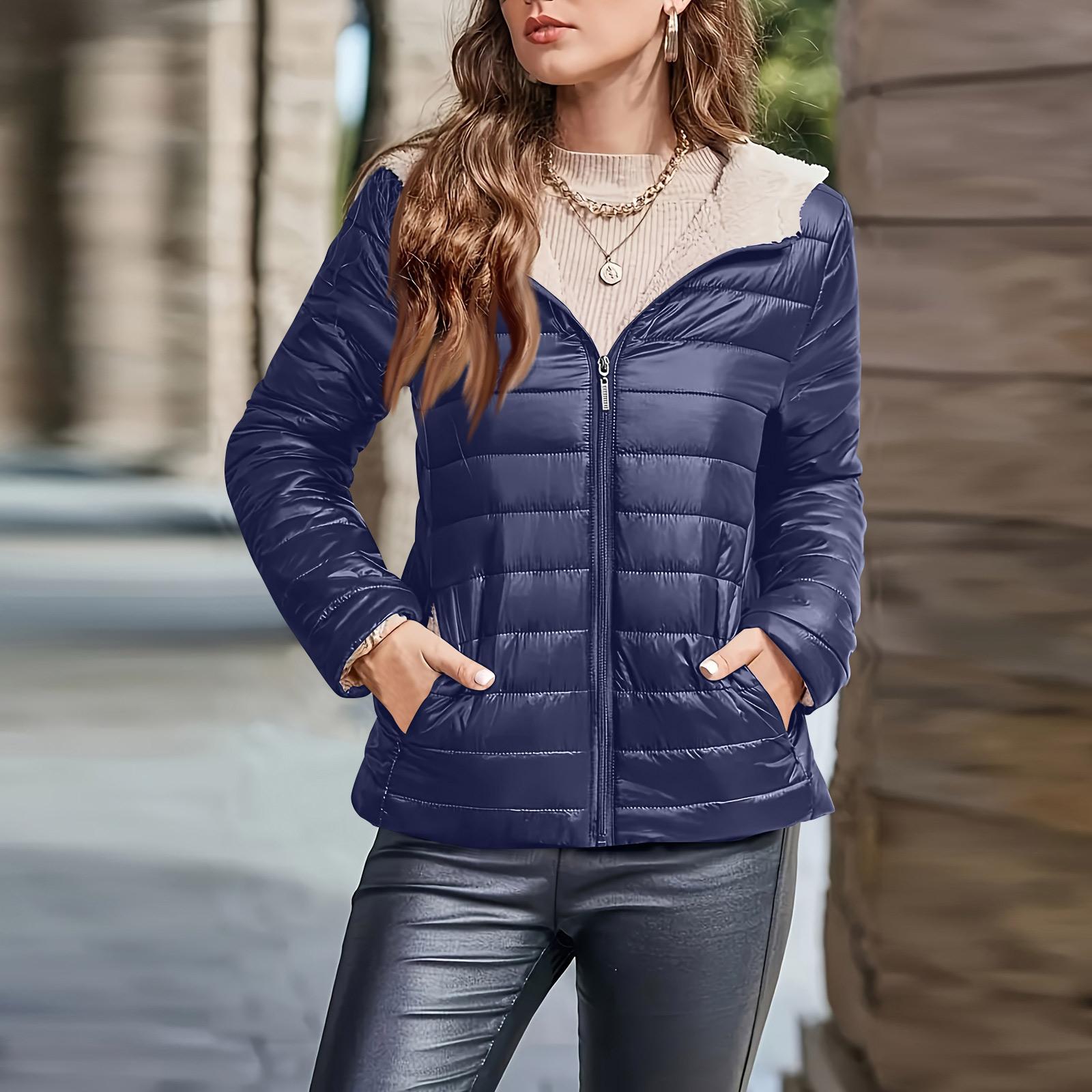 

Women s Faux Suede Button Jacket Oversized Gathered Hem Short Length Coat Casual Vintage Outerwear With Pockets XL тёмно-синий