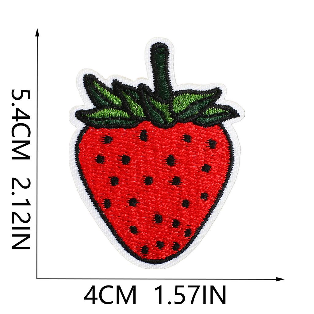 Wind Chime Embroidery Cloth Sticker Cute Bulldog Bag Decorative Patch Sticker Art Embroidery Label Red Lip Stamp Sticker