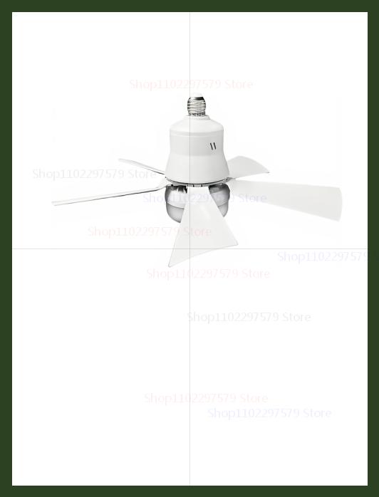 

Strong Wind LED Silent Color Palette Ceiling Fan Light with Remote Control E27 Speed Adjustment Modern Home Decor