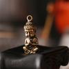 Mini Pingente Buda Sakyamuni Miniatura Mini Estatueta Buda Enfeites Buda Latão Retrô Bonsai