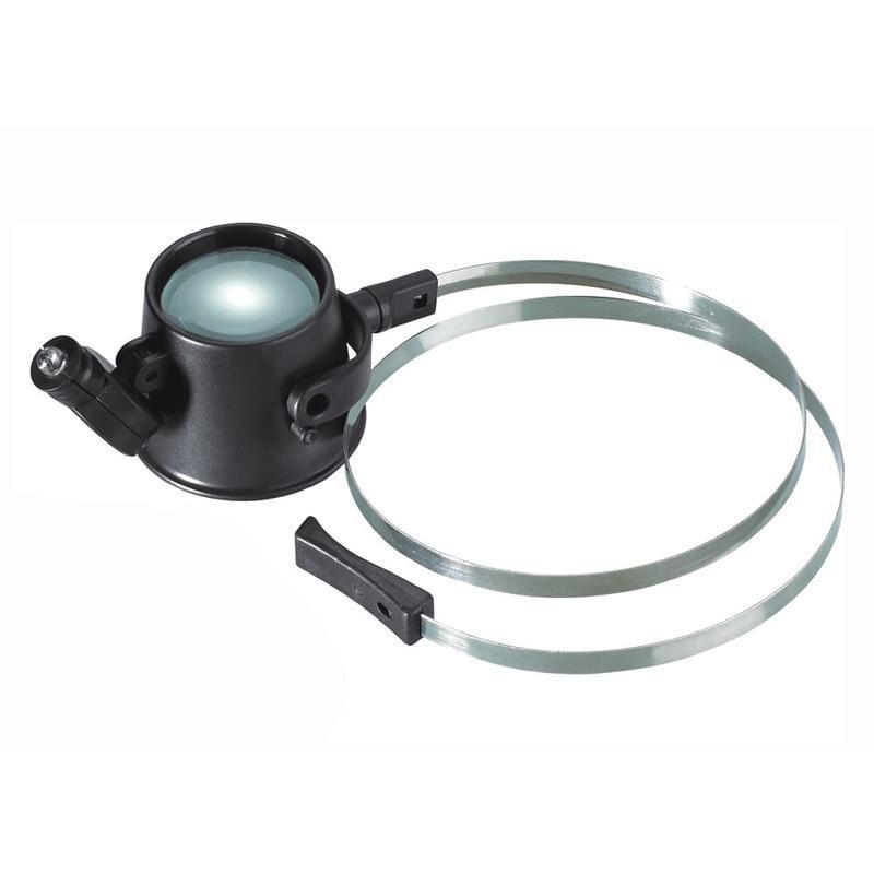 15X Loupe Magnifying with LED Light Glasses Lens for Watchmaker Watch Repairing Tools Eye Magnifier Clock Repair Accessories