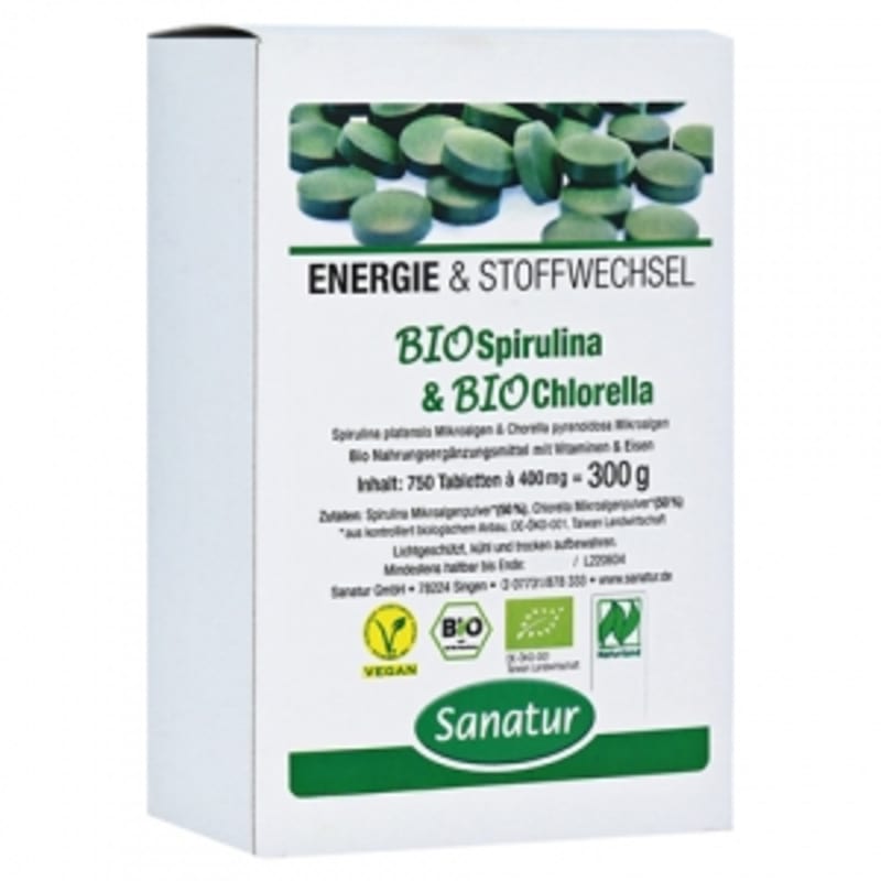 

Sanatur Bio Spirulina 2 in 1 750 Tablets