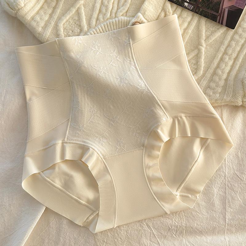 Ladies Spring and Autumn X Bandage High Waist Abdominal Light Plastic 7A Antibacterial Inner File Hip Briefs