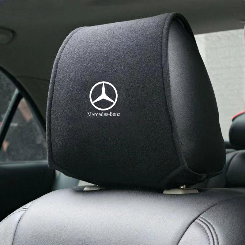 Fashion Car Seat Headrest Protective Pillow Cover For Mercedes Benz AMG W205 W204 W203 W111 W168 W213 W210 W222 GLA Accessories IJ1