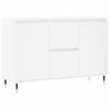Sideboard White 101.5 X 35 X 70 Cm Engineered Wood
