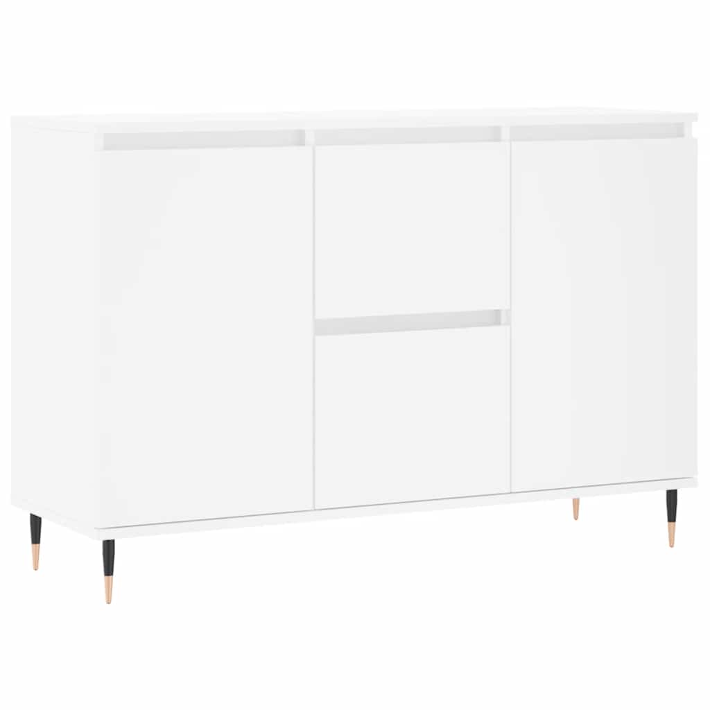 Sideboard White 101.5 X 35 X 70 Cm Engineered Wood