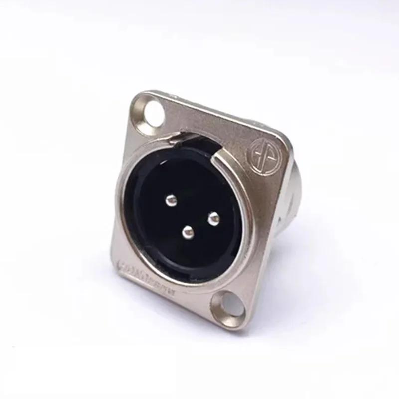 5/20/100Pcs XLR 3/4/5Pin Plug Male Female Jack XLR Socket with Copper Contact Panel Connector for Audio Microphone