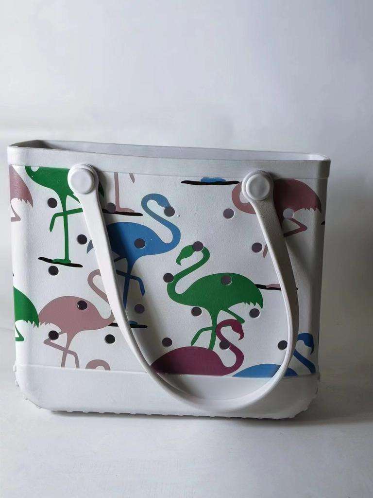 Waterproof and Wear-resistant Swimming Beach Bag EVA Hole Bag Ultra Light Travel Storage Bag Soft and Large Capacity Christmas