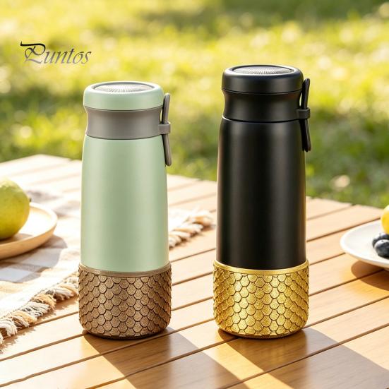 Reusable Silicone Bottle Boot Cup Boot, Fish Scale Pattern Decor, Soft Elastic Water Anti Scratch Accessory Protective Sleeve, Anti-Slip Bottom Cover