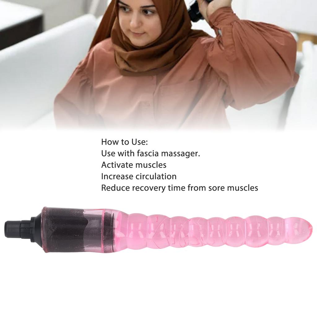 Fascia Massager Replacement Head Silicone Thread Muscle Massage Machine Head Pink