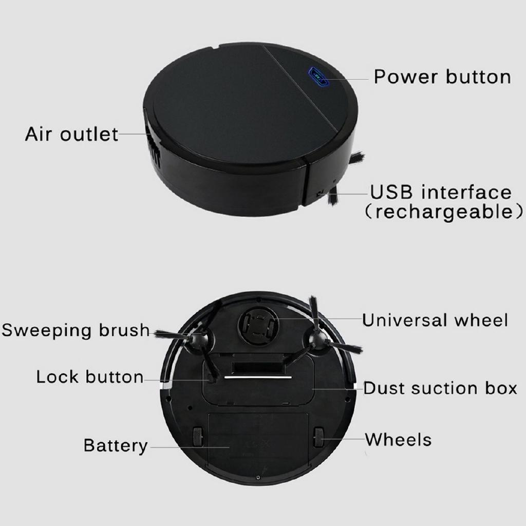 DC 5V  New Automatic Smart Vacuum Cleaning Robot USB Charge Floor Home Sweeper Machine New