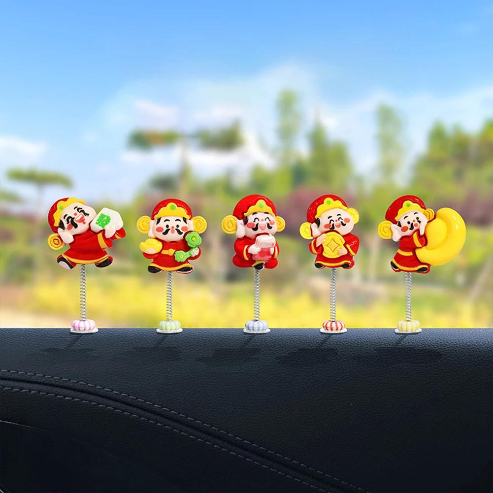 Dekoracja Lusterka Wstecznego Samochodu Żywiczna Lalka Ornament na Konsolę Środkową Małe Urocze Akcesoria Wnętrza Rower Auto Ornament