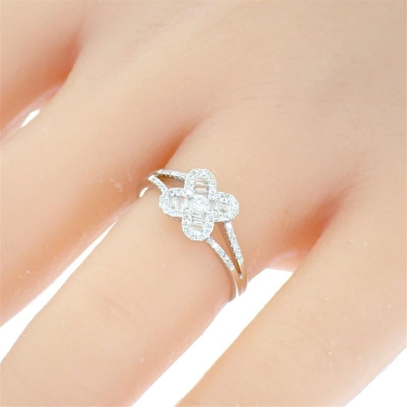 no brand  #15(JP Size) ring K18 white gold Women
