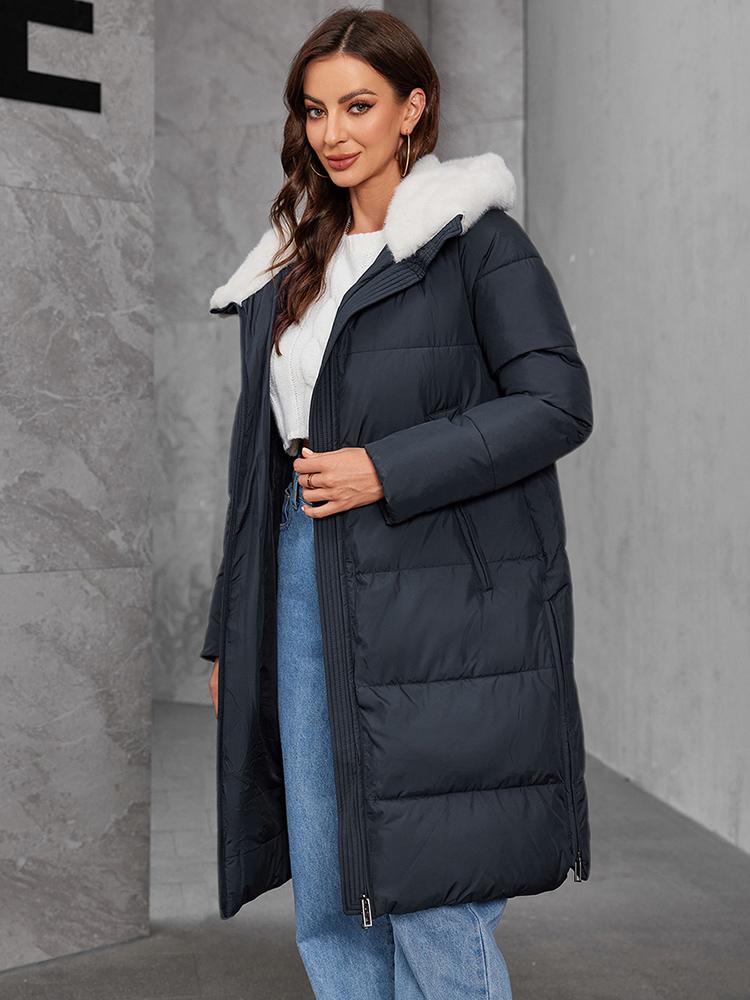 Cinemore Women's jacket long Fashion Grace women winter down jackets Zipper pocket with belt parka high quality outwear 9027