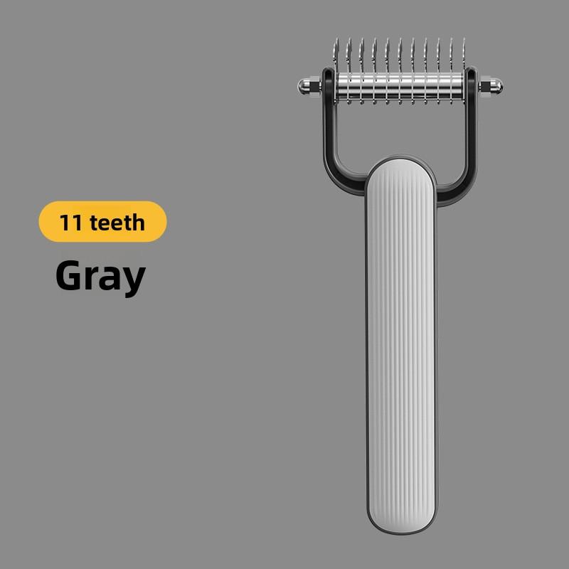 

Pet Knot Comb, Universal Dog and Cat Hair Removal Comb, Dog Knot Comb, Cat Hair Removal Brush, Stainless Steel Thin Comb Small серый