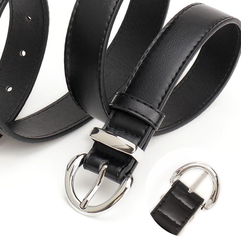 Belt Women'S Minimalist High-End Sense Imitation Leather Style Jeans Women'S Belt