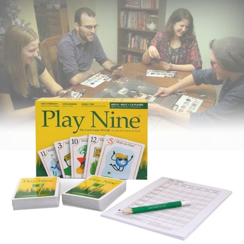 Play Nine English Version Card Game Engaging Family Gathering Golf Style Fun