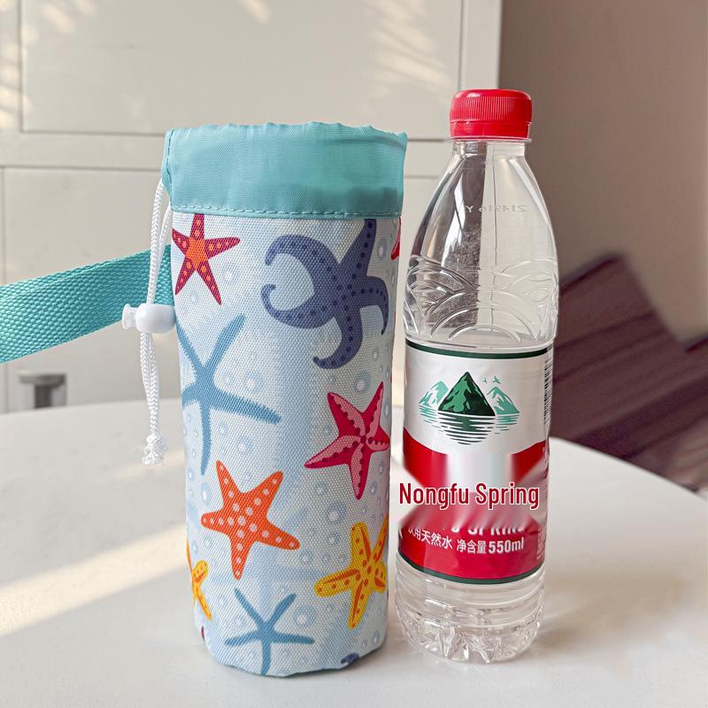 Isolierte Umhängetasche aus Oxford-Stoff für Thermoskanne und Flasche