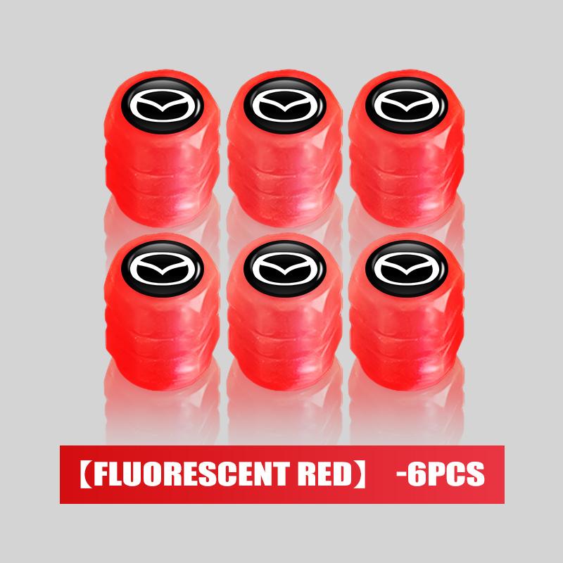 Car Wheel Luminous Valve Caps Night Glowing Tire Decoration Stem Cove Accessories For Mazda CX-3 CX-4 CX-5 CX-7 CX-9 Axela Demio