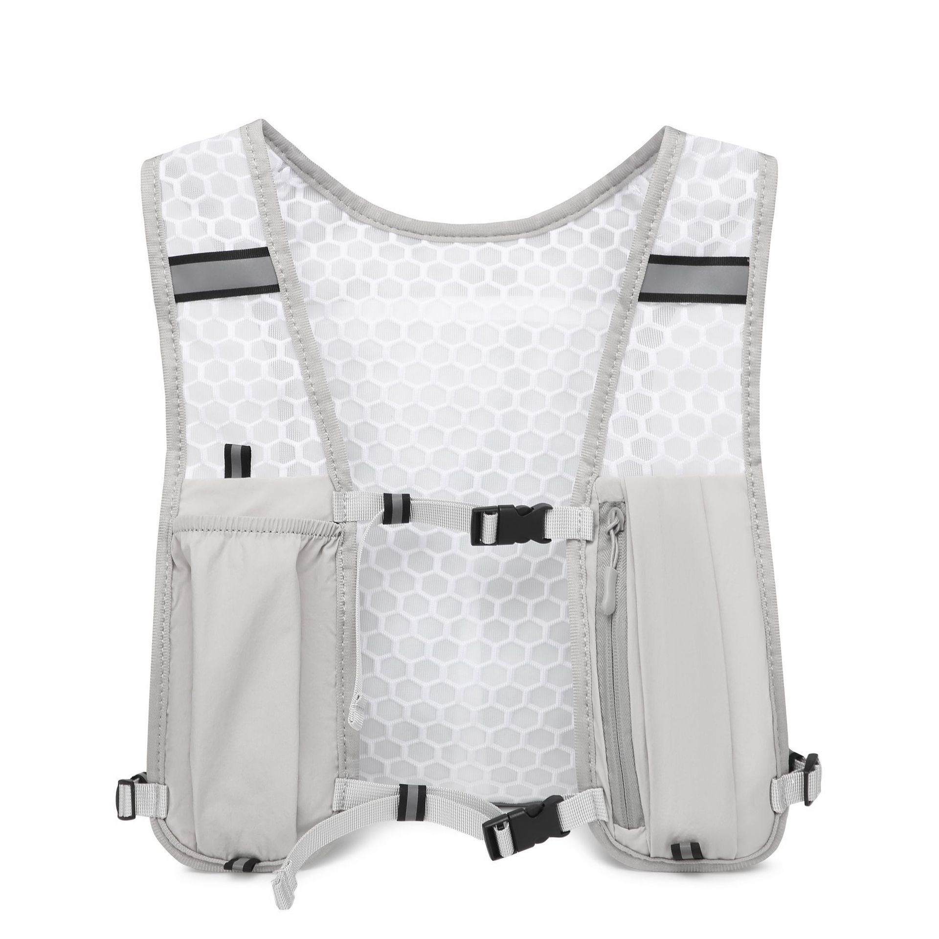 

Running Vest Unisex Water-Resistant Breathable Backpack for Running Hiking Cycling Trails Marathons серый
