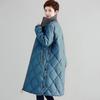 Warm Thickened Winter Coat Women Loose Over Knee Cotton Padded Jacket Mid Length Large Size
