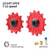 MUQZI Derailleur Ceramic Pulley Wheel 11T 12T 13T 14T 7-11 Speed Bike Rear Derailleur Jockey Wheel for Shimano Sram
