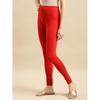 rangita Women Cotton Red Solid Full Length Churidar, M