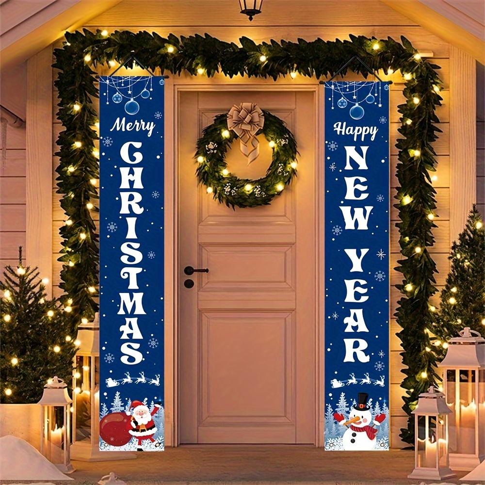 2pcs Christmas & New Year Door Couplet #6365