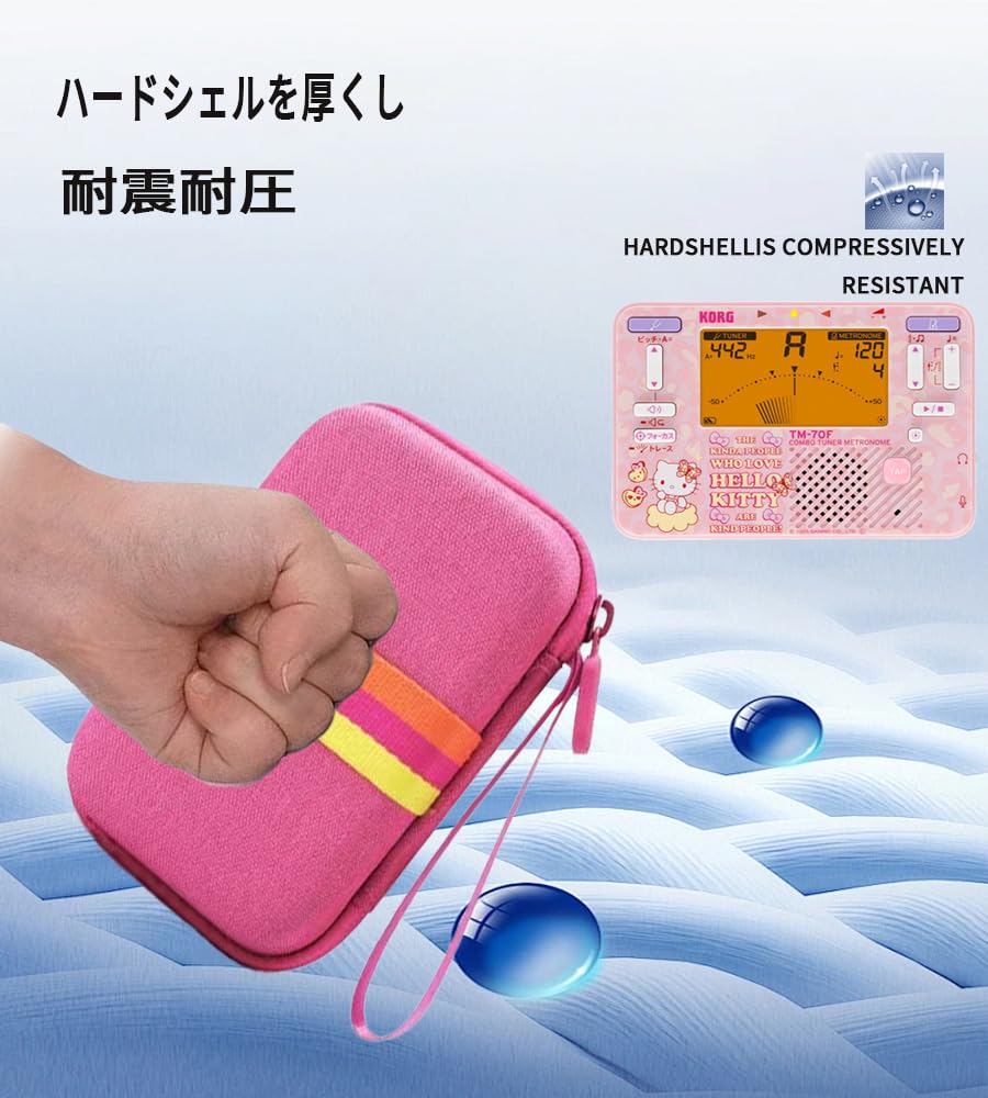 For storage case for Yamaha dustproof storage full lightweight and compact TDM-710/TDM-700G/KORG TM-70C/TM-50/TM60 tuner/metronome Shockproof,