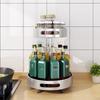 Nordic Style Double Layer Rotating Countertop Spice Rack
