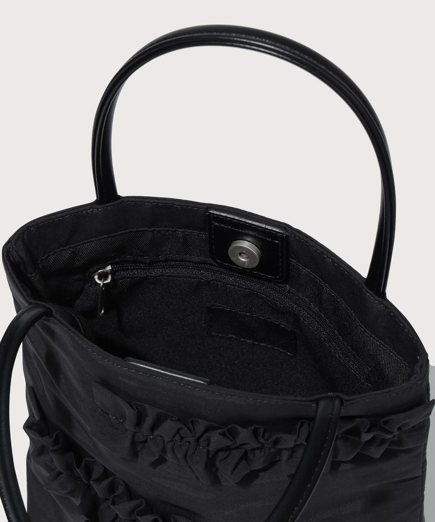 Covernat Woman Frill Tote Bag Black