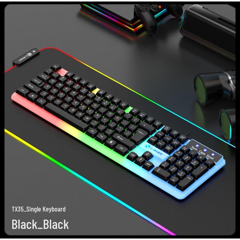 Russian Arabic Wired Luminous Gaming Keyboard & Mouse Set