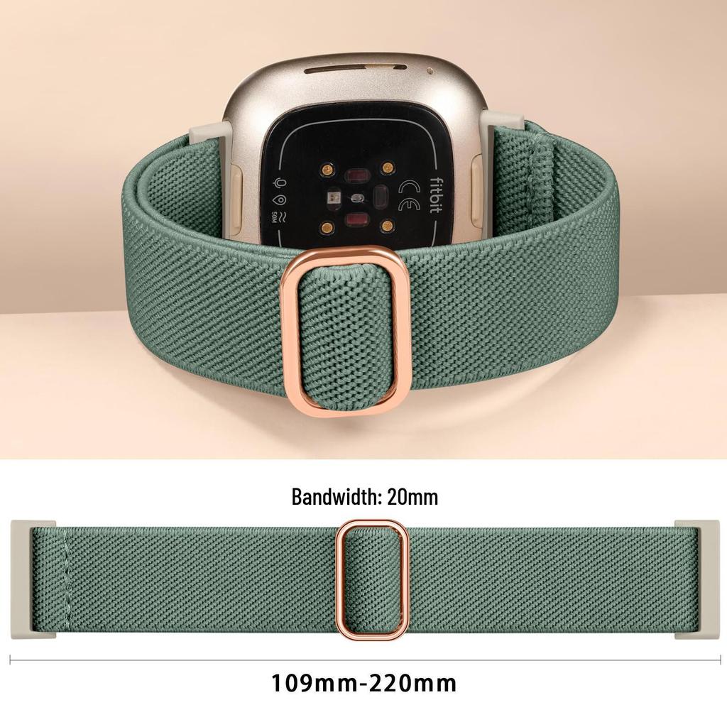 Nylon Sport Buckle Wristband for Fitbit Versa 3/4