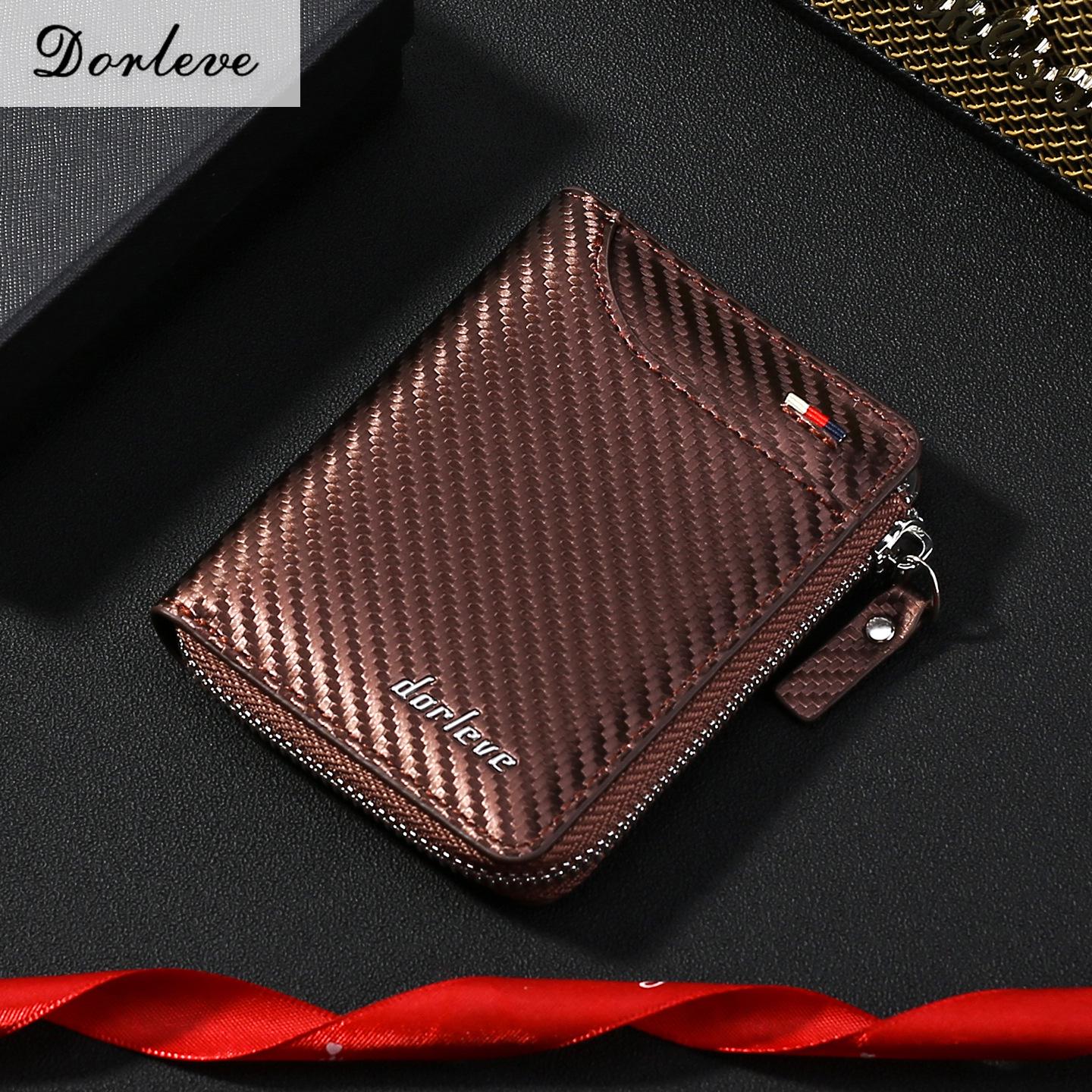 

Men s Compact Multi-Card ID Holder - Minimalist Mini Wallet кавовий