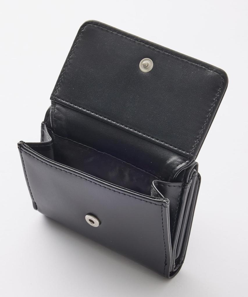 X-girl XG Emblem Buckle Faux Leather Mini Wallet (105254054006) Black, One Size