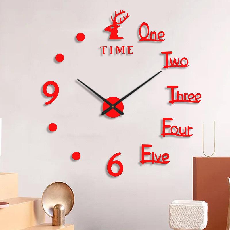 Elk Clock DIY Fashion Simple Living Room Bedroom Silent Clock